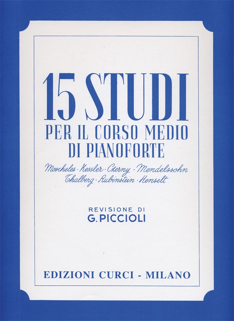 Studi (15) Per Il Corso Medio (Piccioli)